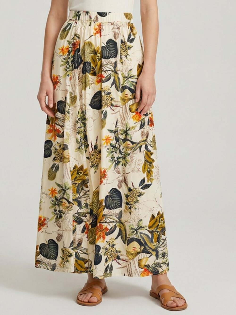 Zeagoo Tropical Maxi Skirt